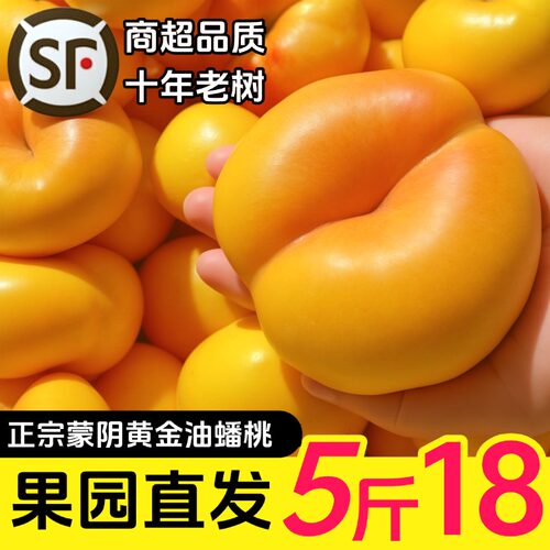 【顺丰到家】蒙阴黄金油蟠桃脆甜
