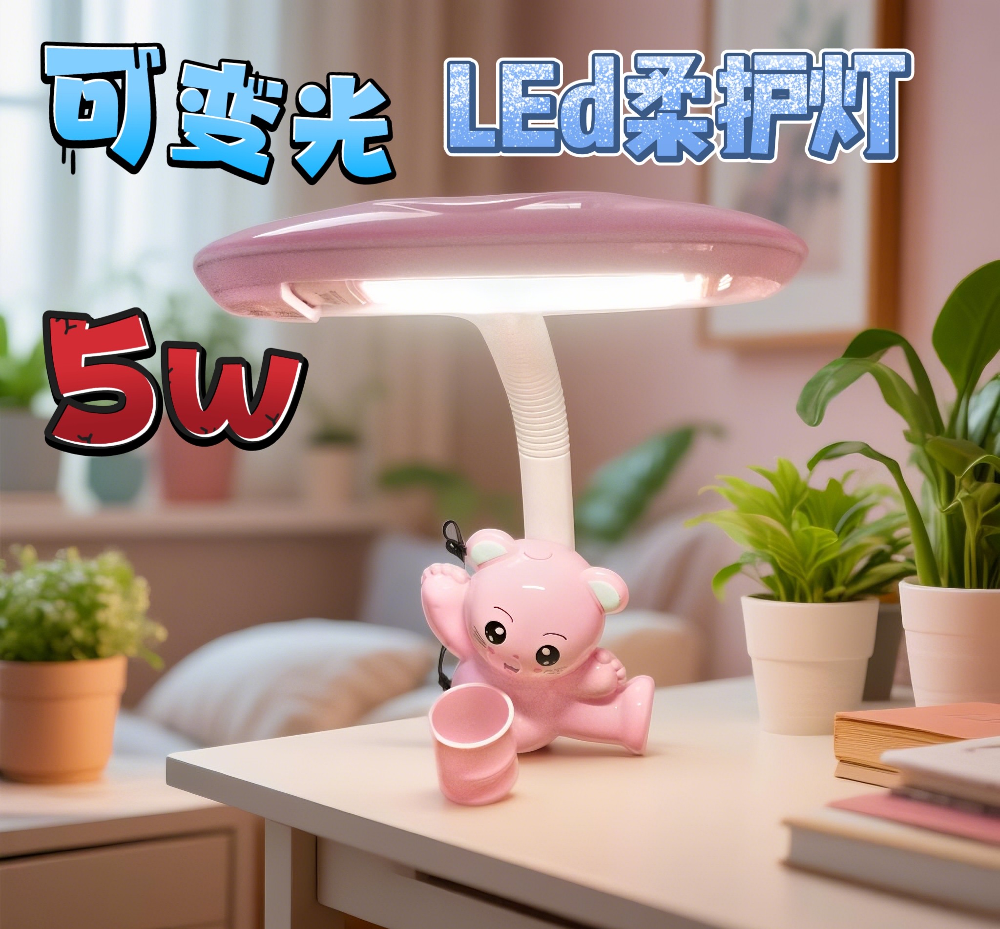 台灯充电式大学生学习专用护眼寝室床头宿舍折叠便携式新款客厅