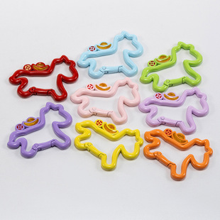 10个马上有钱弹簧扣钥匙扣挂件防丢扣拼豆diy手工挂饰挂扣小配件