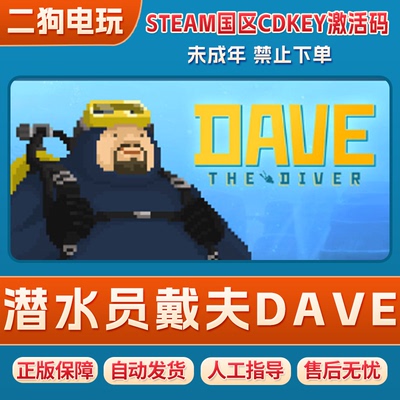 steam正版潜水员戴夫DAVE THE DIVER国区激活码CDK