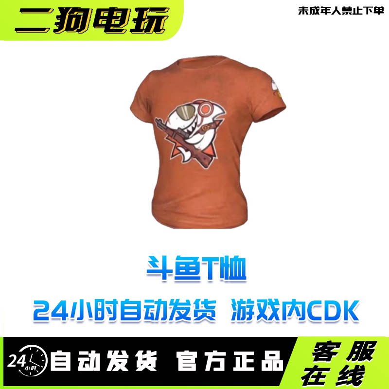 PUBG绝地求生斗鱼联名T恤永久CDK激活码兑换码图片