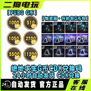 steam绝地求生PUBG竞争者剑星伊芙G币物资箱吃鸡点卷CDK兑换码