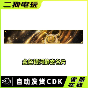 PUBG绝地求生金色银河静态名片CDK兑换码
