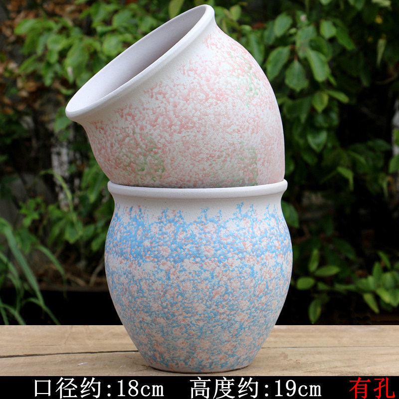 多肉花盆陶瓷粗陶透气创意简约多肉创意复古小老庄植物多肉盆