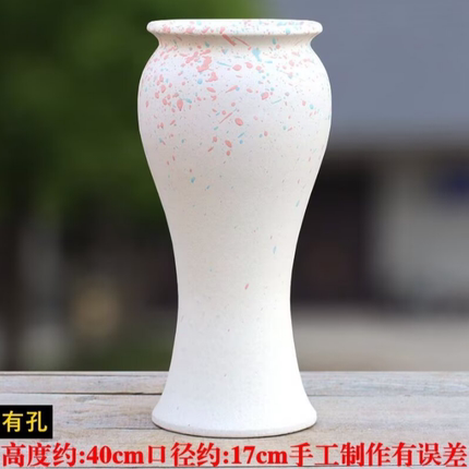 粗陶多肉花盆透气陶罐大号装饰庭院摆件直筒九尾狐悬崖老桩高花盆