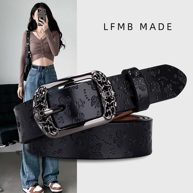 女士皮带新款软皮百搭牛仔裤腰带