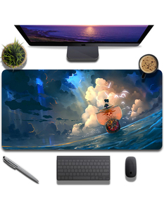 电竞游戏滑鼠垫笔记本电脑键盘桌垫子小号快捷键 鼠标垫超大二次元