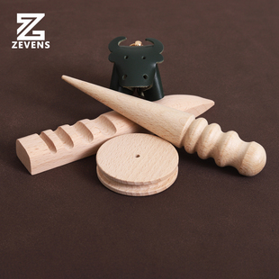 皮边打磨木 抛光打磨棒 皮边封边打磨工具 榉木材质修边皮革DIY