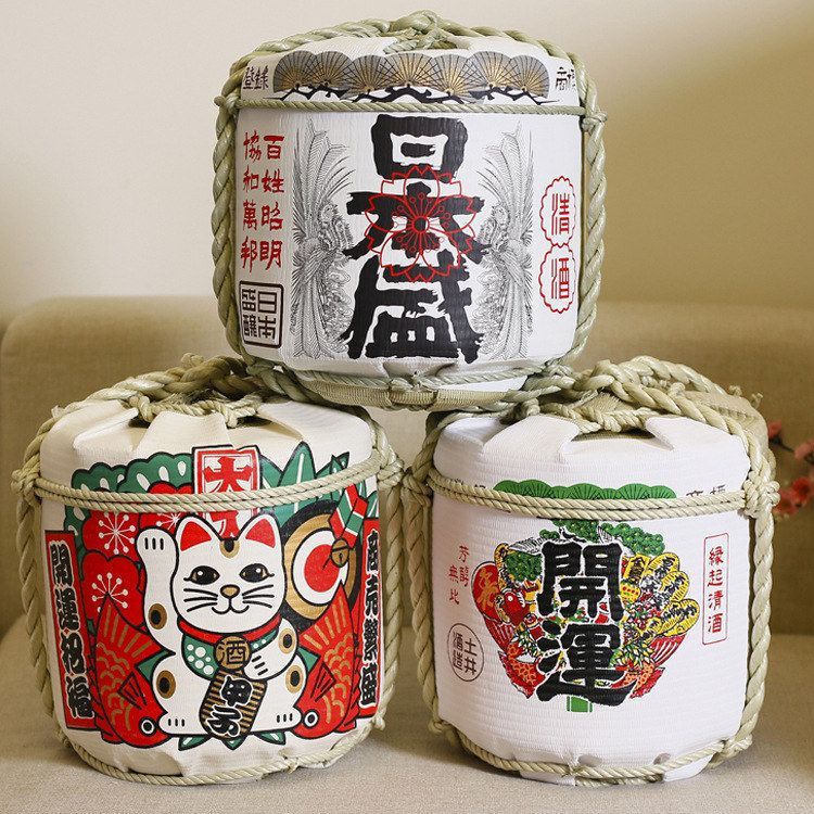 寿司樽促销日本樽寿司店酒桶装饰
