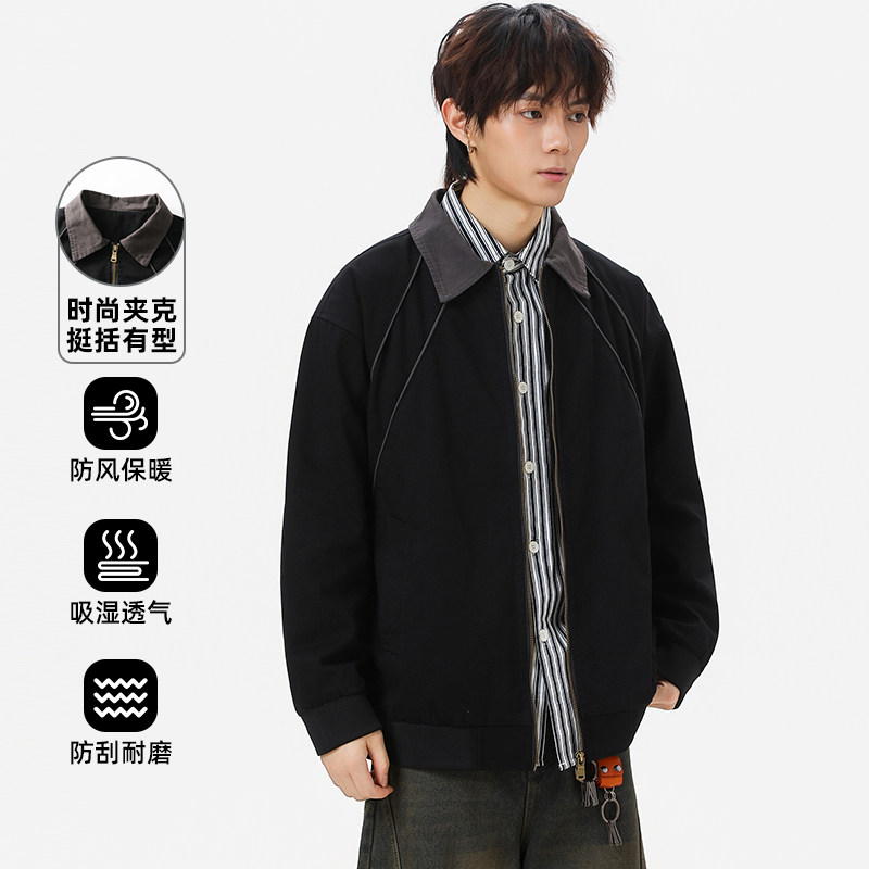 SamCiaga美式复古防风夹克男