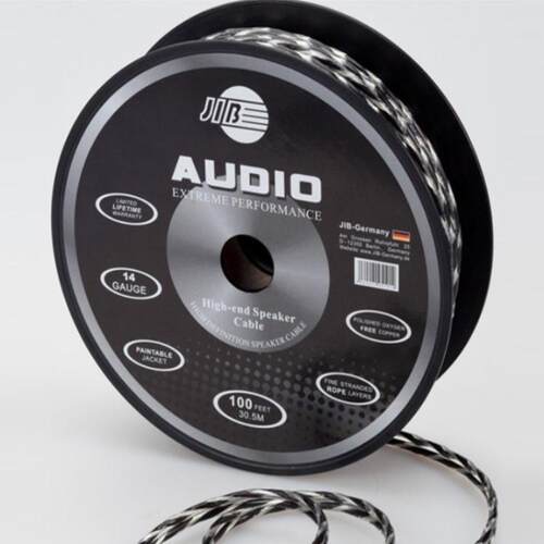 德国JIB蟒蛇 SP-014BW黑白DIY音频RCA信号线汽车音响线喇叭线音箱