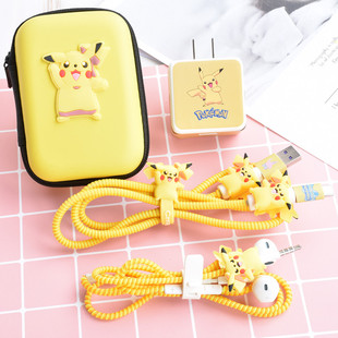 适合oppo reno2 Z k3数据线保护套R17 R15 A9X充电器缠绕线绳卡通