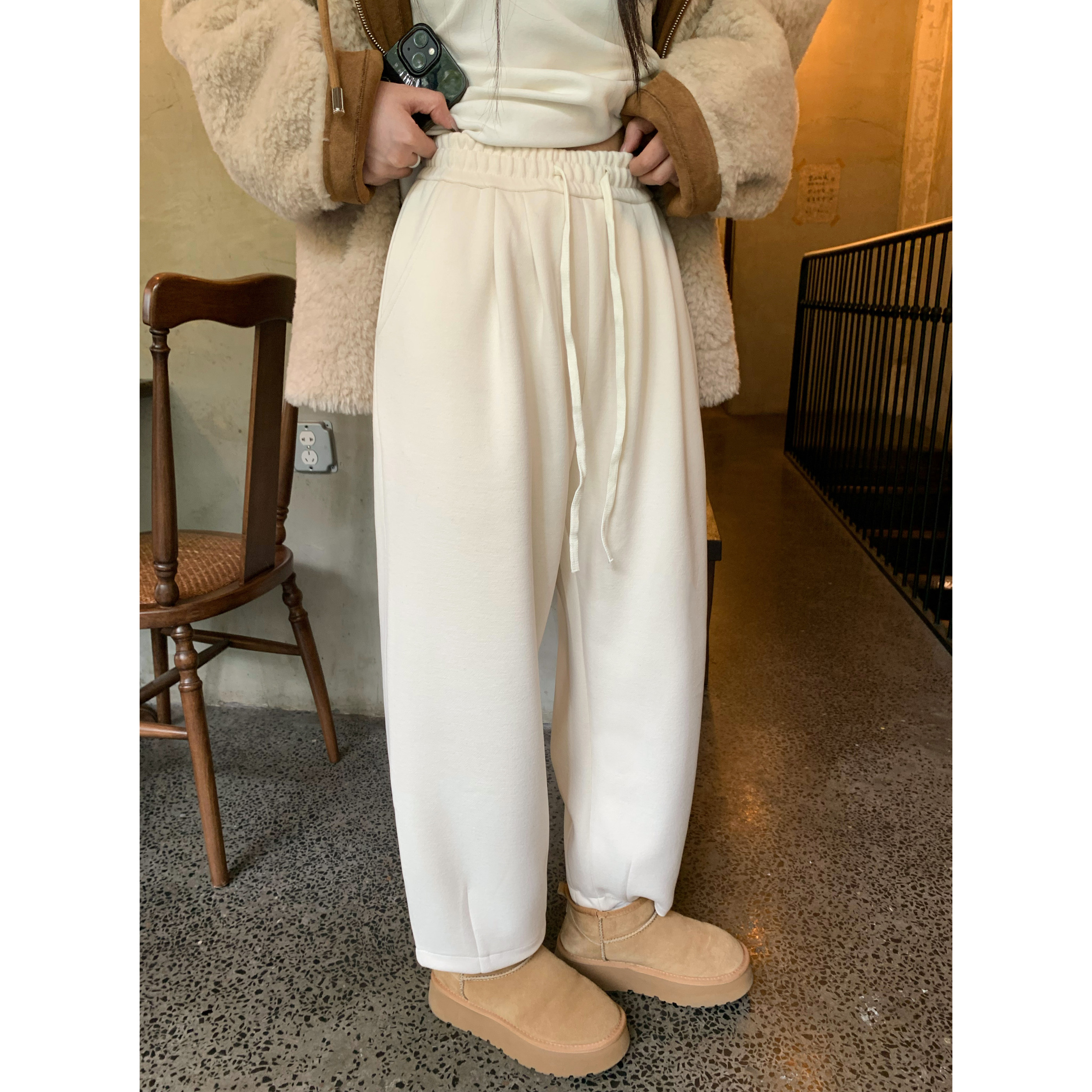 HVIVI松紧腰抽绳百搭休闲裤