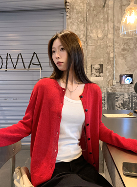 HVIVI 新款防晒宽松显瘦韩系感春季薄款巨好看的针织开衫上衣女款