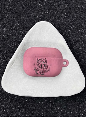 原创可爱恶魔适用于airpods4代苹果耳机保护套airpodspro3/airpods3/2耳机保护壳亮面