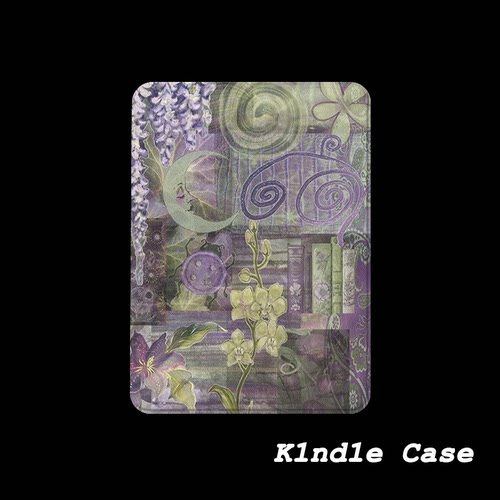 原创紫月花境KindlePaperwhite6/5/4/3电子书磁吸保护套658青春版拆分汉王clear6适用neo3掌阅light4休眠