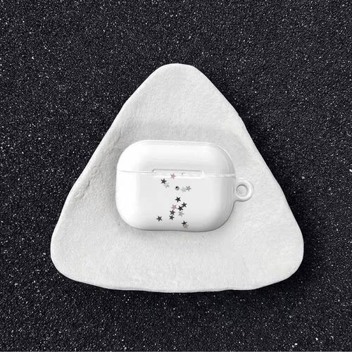 原创彩星散落适用于airpods4代苹果耳机保护套airpodspro3/airpods3/2耳机保护壳亮面