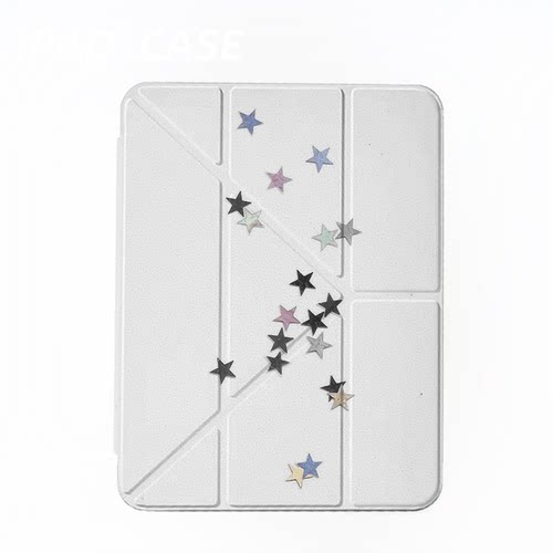 原创氛围感彩星散落iPad2025新款11代苹果Air7防弯Y折ipad壳三折第9代平板壳11寸Pro亚克力适用mini7带笔槽