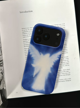 原创小众圣天使iPhone17pro手机壳磁吸16p软壳亮面14半包壳苹果15promax全包磨砂硬壳适用三星s24S25