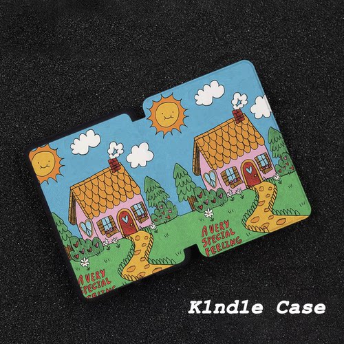 原创童趣小屋适用kindle7代电子书保护套kpw123软壳958防摔带休眠