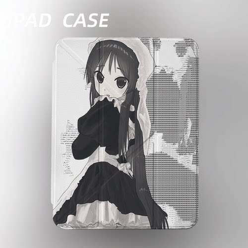 原创y2k代码女仆iPad2025新款11代苹果Air7防弯Y折ipad壳三折第9代平板壳11寸Pro亚克力适用mini7带笔槽