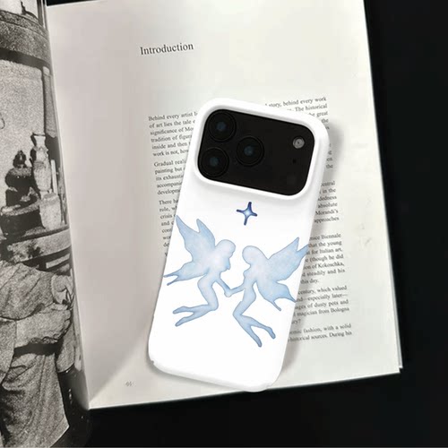 原创艺术星伴双灵iPhone17pro手机壳磁吸16p软壳亮面14半包壳苹果15promax全包磨砂硬壳适用三星s24S25