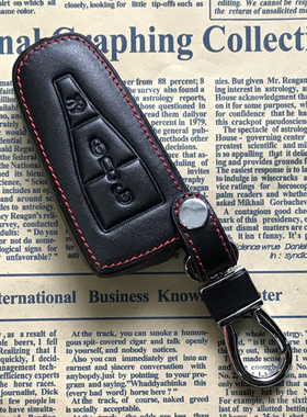 专车用荣威RX3RX5MAXI5550E50950名爵HSMG6EZS汽车真皮钥匙套包扣