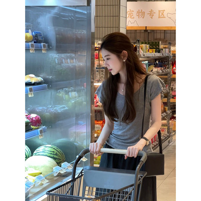 Ninipink自制设计感双层小飞袖T