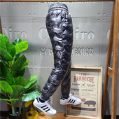 羽绒棉长裤 男士 骑行送餐跑腿防风防雨束脚裤 冬季 抗寒加厚亮面棉裤