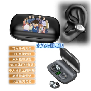 名侦探柯南周边动漫怪盗基德夹耳式蓝牙苹果小米华为耳机无线耳机