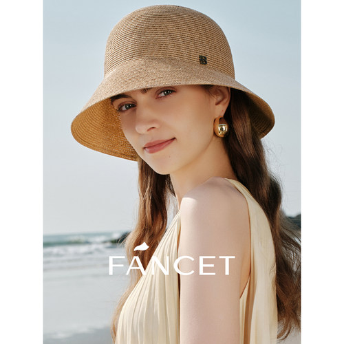 FANCET凡饰草帽女夏天遮阳防晒帽
