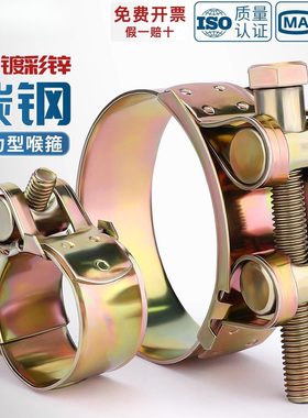 喉箍加强型加厚镀锌不锈钢强力欧式重型管夹抱箍紧箍圈pvc水管固