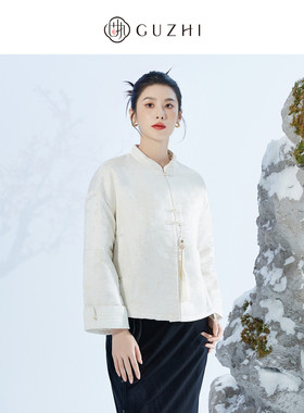 固执短款新中式盘扣棉服外套女