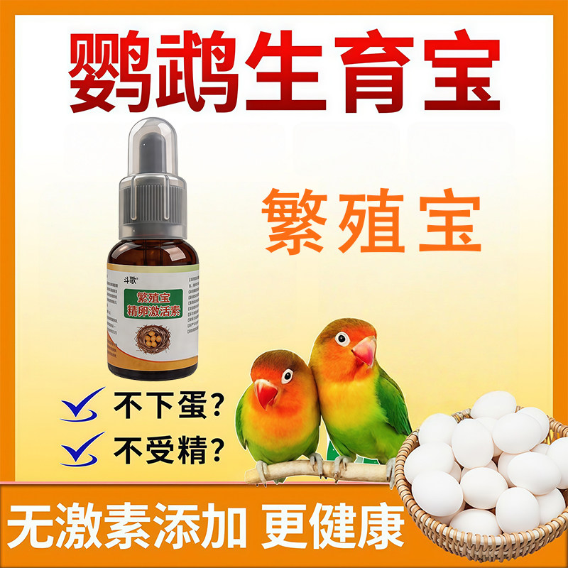 鹦鹉精卵激活素补营养助力繁殖提高受精率鸟用下蛋催蛋素蛋多多