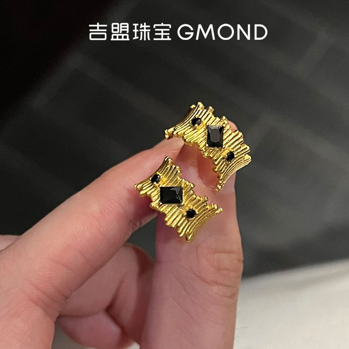 吉盟珠宝999足金点钻耳钉送女友黄金耳饰巧克力半包时尚个性ins风,黄金,计价黄金耳饰,淘宝优惠券,粉丝福利购,淘宝优惠卷