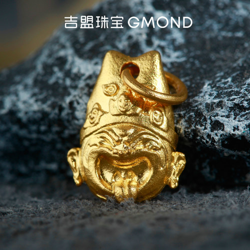 999足金扎基拉姆挂件古法黄金