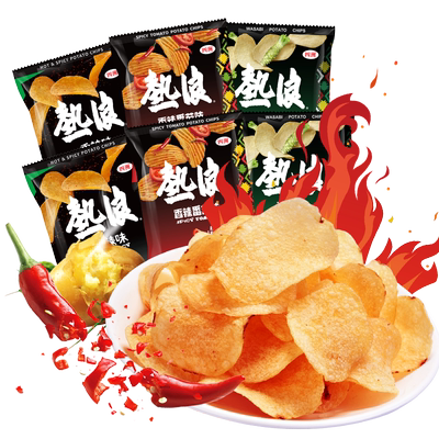 热浪薯片原薯切片经典香辣味