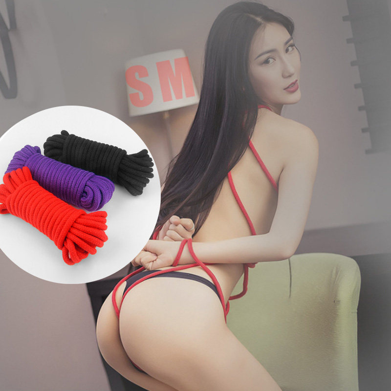 8MM彩色包芯棉绳情感游戏S款M捆绑绳子捆扎教程版10米舒适加长版