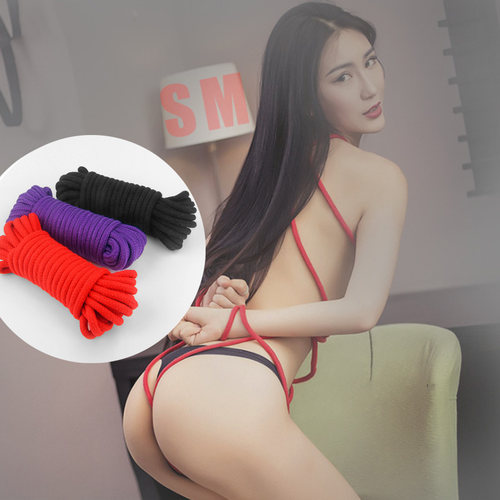 8MM彩色包芯棉绳捆扎教程S/M款绳