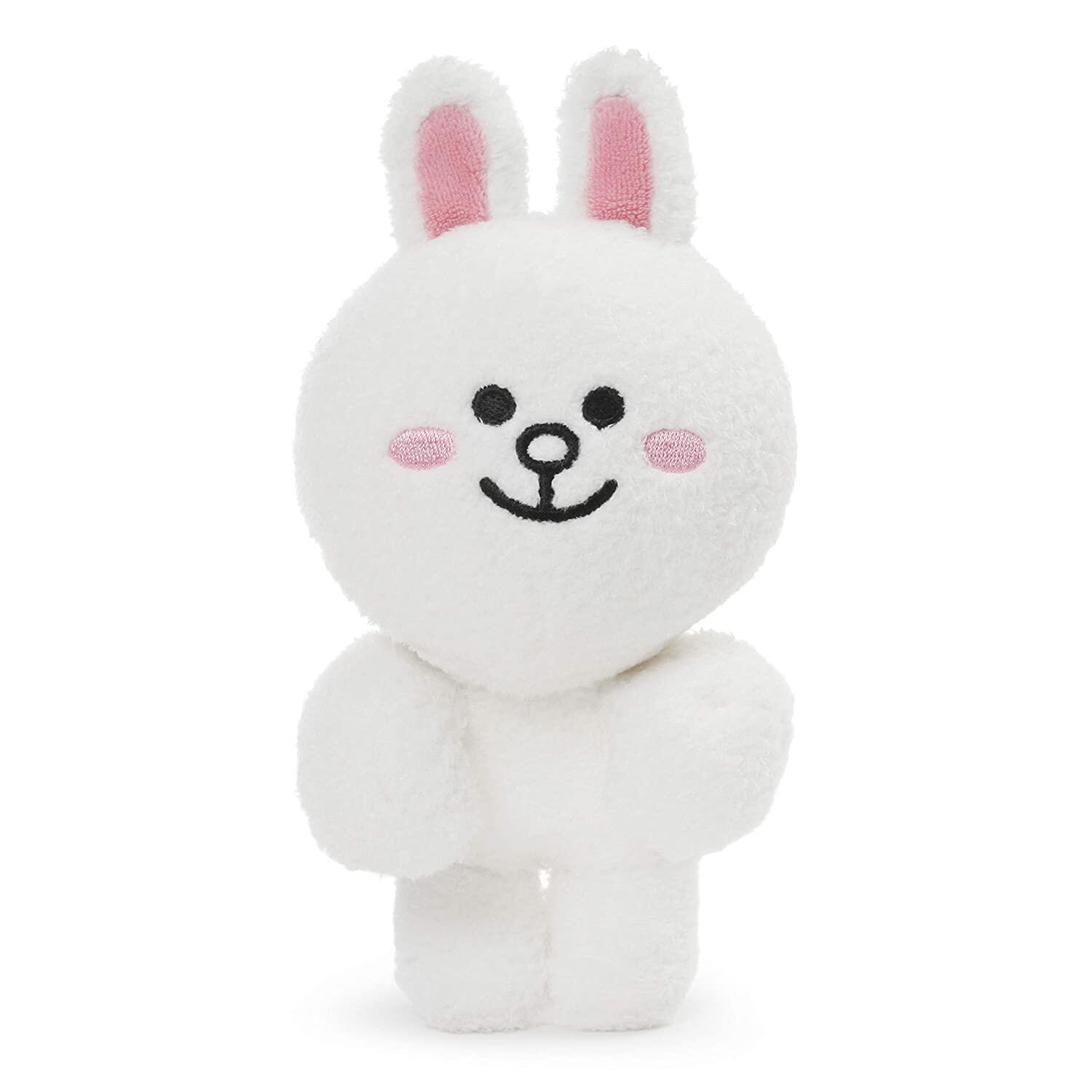 海外代购gund  line friends cony dangler悬挂毛绒动物兔子白色