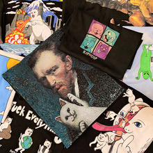 美国潮牌RIPNDIP中指贱猫夏季纯棉短袖T恤经典款口袋猫男女情侣款