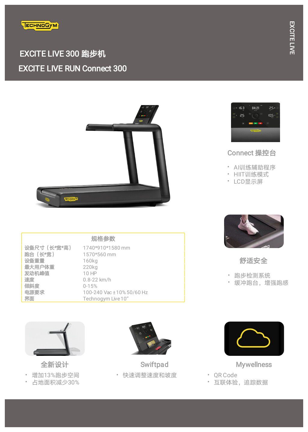 泰诺健live300跑步机意大利原装进口，正品特惠，北京23年实体店