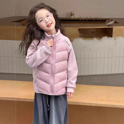 5冬装4男童6轻薄拼接羽绒棉服内搭外套7儿童装8女童9校服10岁宝宝