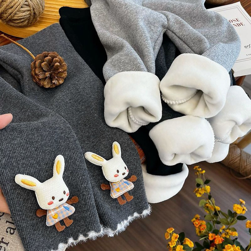 4冬款5女童加绒保暖外穿打底裤7儿童装8小女孩1长裤6岁2百搭3宝宝