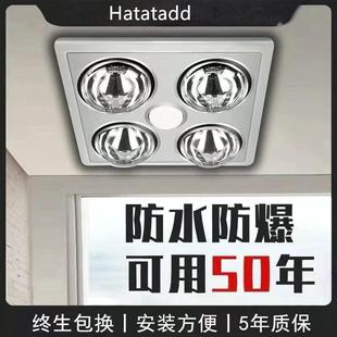 老式名牌卫生间浴霸灯暖通用型老款老牌子二合一洗澡间灯泡取暖器