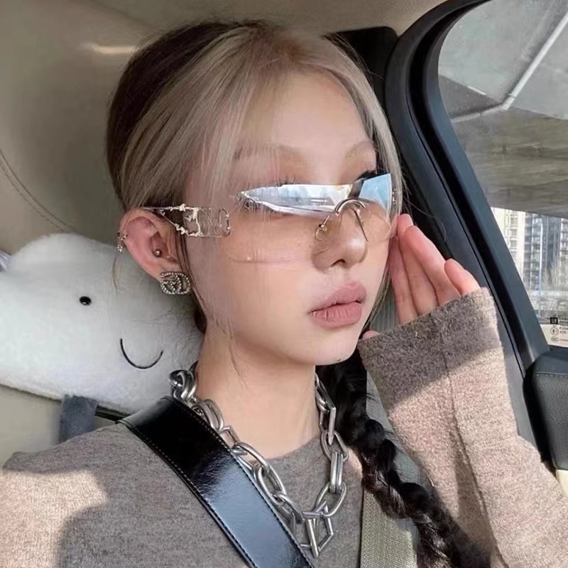 2025新款无框墨镜女款Y2K辣妹