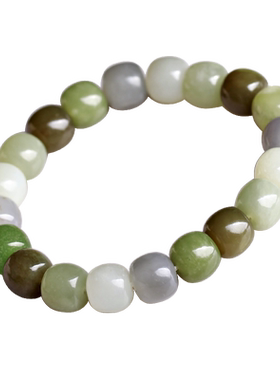 宛玉魂和田玉随形珠手链男女手串