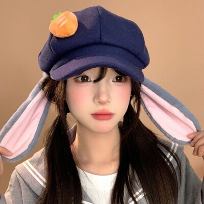 朱迪兔尼克狐耳朵cos八角帽兔子
