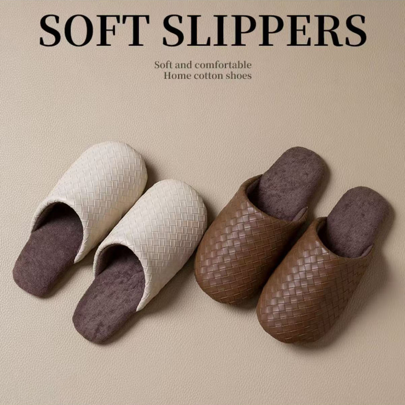 静音拖鞋女款秋冬季2025新款室内家居日式地板软底月子防滑棉拖鞋