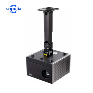 微型投影机吊架单孔投影仪吊架黑色吸顶安装壁挂吊顶两用6mm螺纹一个螺丝孔固定床头安装吉米坚果